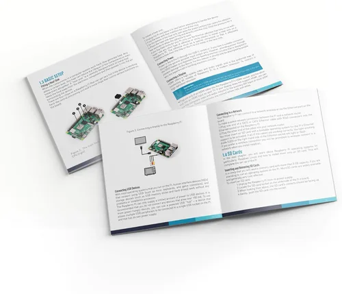 Vista 7 de Vilros Raspberry Pi 4 Kit básico de inicio de 4 GB con carcasa de aleación de aluminio resistente refrigerada por ventilador