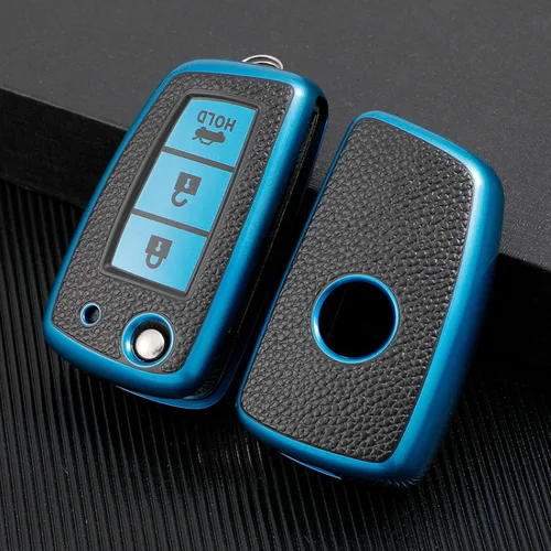 Leather TPU Car Key Case Cover, for Nissan X-Trail T32 Juke F15 Qashqai J11 Murano Tiida Maxima Altima Quest Livina Nismo