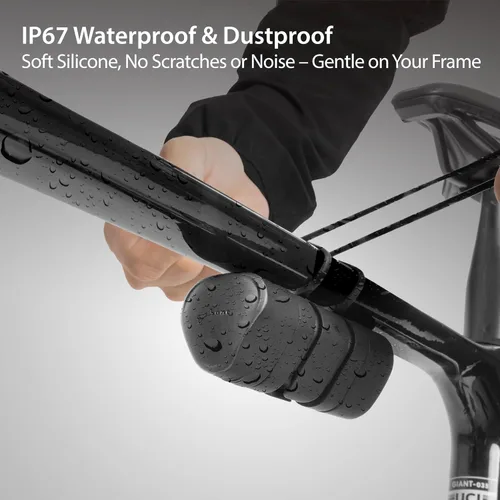 Vista 5 de Kit de herramientas portátiles para bicicleta BONE, cápsula de reparación de bicicleta mini 12-en-1, bolsa de silicona sin rayones y resistente al