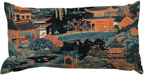 Vista 8 de Lumbar Pillowcases Brown Cheetah Leopard Print Throw Pillow Cover Asian Chinese 12x16 Decorative Pillow Home Cotton Linen Chic Cushion Cases for