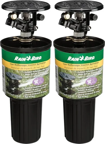 Vista 8 de Rainbird Nacional SLS 25pjdac Impulse Sprinkler, latón, 50-ft., 1, Metálico