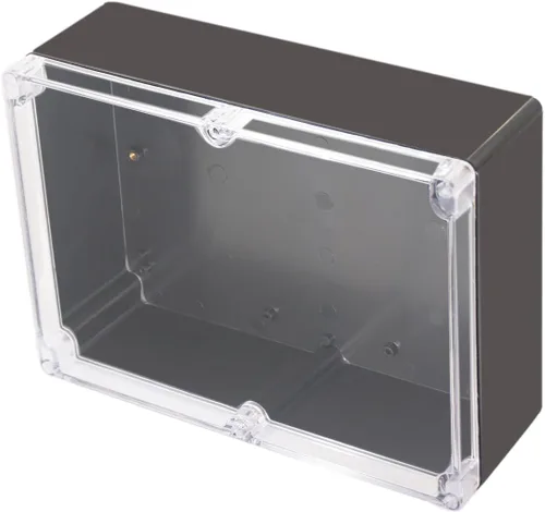 Vista 19 de Caja de proyecto IP65 Caja de conexiones impermeable ABS cajas eléctricas negras para bricolaje, Estuche electrónico para proyectos de energía, Caja