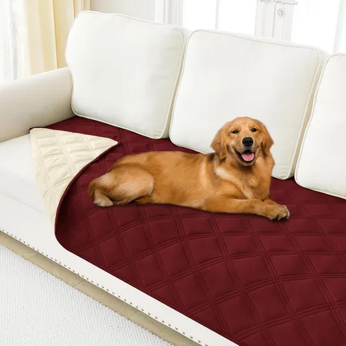 Vista 62 de Smiry Funda Manta Impermeable para Cama de Perro, Manta Suave Reversible para Mascotas, Lavable a Prueba de Fugas, Funda para Gatos y Perros