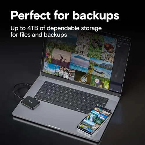 Vista 5 de Crucial X9 SSD portátil de 1 TB, hasta 1050 MB/s, USB 3.2 USB-C, unidad externa de estado sólido, compatible con Windows, Mac y Android