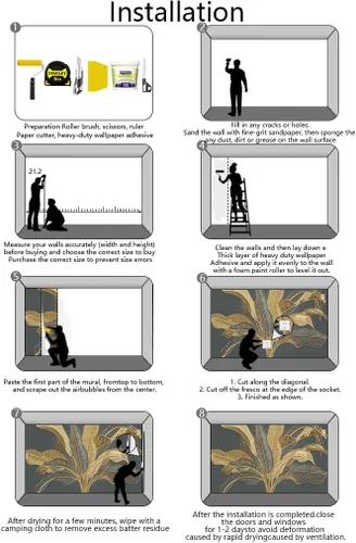 Vista 4 de Papel tapiz grande de hojas de plátano sobre fondo gris, murales de arte para dormitorio, sala de estar, baño (no es autoadhesivo)
