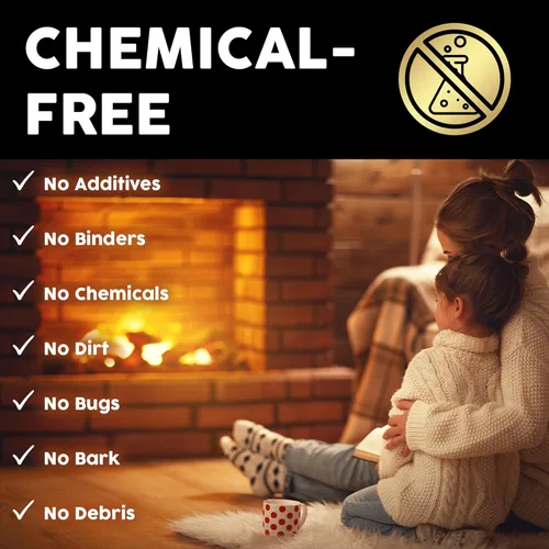 Vista 6 de Firewood Central Envi 8 bloques de combustible de madera dura (paquete de 6) – Aserrín comprimido 100% natural, combustión prolongada y alto calor