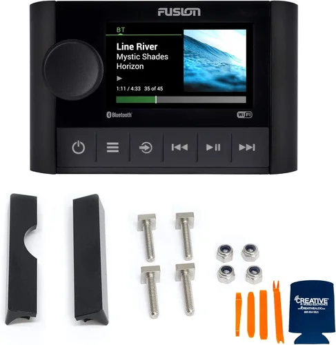 Vista 2 de Fusion MS-SRX400 - Sistema de radio marino con kit de descarga frontal MS-SRX400FMK para Apollo MS-SRX400