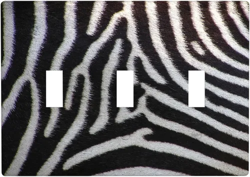 Vista 10 de Placa de interruptor de luz con estampado de leopardo de 1 banda, placa de pared basculante individual, placa decorativa eléctrica GFCI