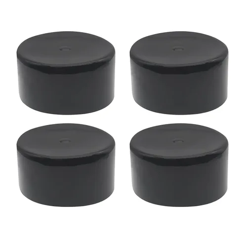 FDXGYH 4 piezas de barras de rodamiento de 1.98 pulgadas, tapas negras de goma, cubiertas de polvo para buje de rueda de remolque, protector de