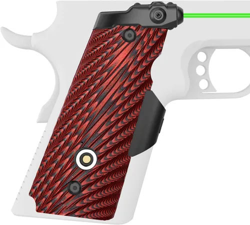 Vista 8 de DARKFANG Empuñadura láser 1911 compacta/de tamaño completo con corte de seguridad Ambi, mira láser G10 1911 sin riel con batería recargable