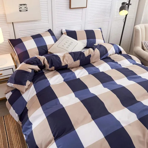 Vista 3 de LAMEJOR - Juego de funda de 1 edredón y 2 fundas de almohada, de lujo, tipo hotel.
