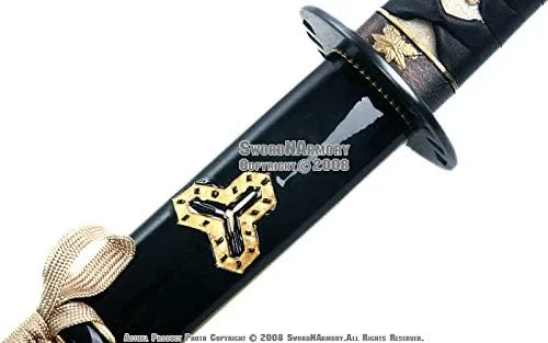 Vista 6 de Espada katana samurái hecha a mano de Kill Bill Bride's con soporte de exhibición y kits de limpieza