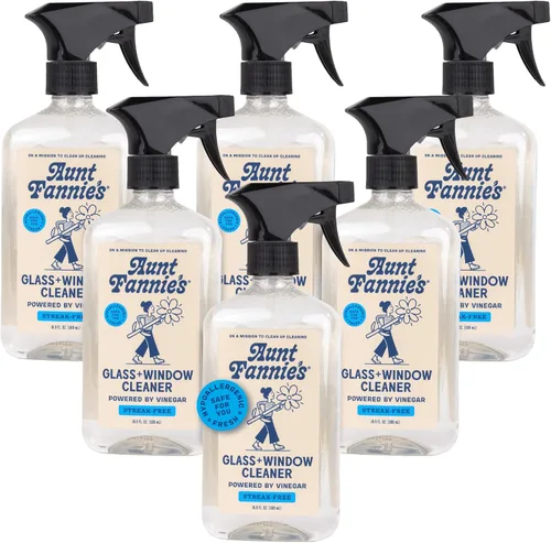 Vista 9 de Aunt Fannie's Spray de vinagre de limpieza de vidrio y ventanas, spray natural sin rayas, 16.9 onzas (paquete de 1)