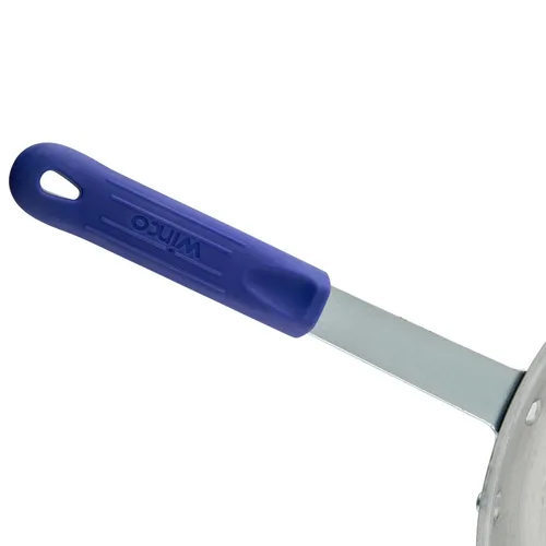 Vista 6 de Winco Sartén de aluminio de grado comercial, acabado natural con mango Cool Touch, 14 pulgadas