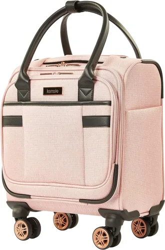Vista 7 de kensie Hudson Softside - Juego de equipaje giratorio de 3 piezas Rosa Hudson Softside - Juego de equipaje giratorio de 3 piezas