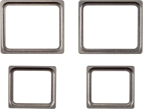 Vista 2 de Tim Holtz - Advantus Idea-Ology - Marcos de fotos de metal, 4 unidades, color plateado