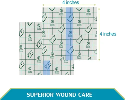 Vista 5 de 50 Piezas Vendaje Protector de Ducha Impermeable 4x4 pulgadas para Catéter de Quimioterapia de Pecho Cubierta de Ducha Hemodiálisis Puerto Cirugía