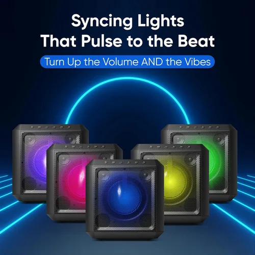 Vista 7 de Philips Altavoz Bluetooth X4207 para fiesta, altavoz inalámbrico de 100 W con sonido potente y graves profundos, compatible con USB/AUX/TWS, entrada