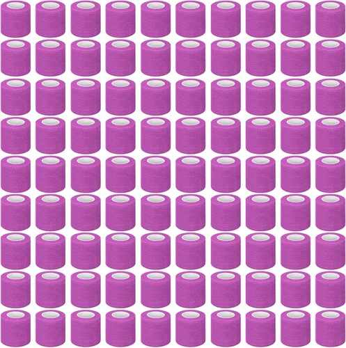 Vista 12 de Treela Paquete de 96 vendajes autoadhesivos de 2 pulgadas x 5 yardas, vendajes cohesivos autoadherentes elásticos atléticos deportivos, cinta 15