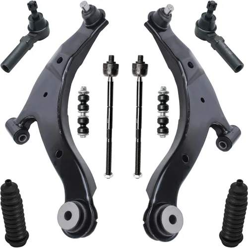 Vista 217 de Detroit Axle - Kit de suspensión delantera de 10 piezas para Chevrolet Trailblazer GMC Envoy 2002-2009 2003 2004 2005 2006 2007 2008 Brazos