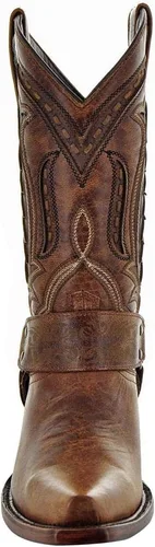 Vista 4 de Soto Boots Botas vaqueras de arnés para mujer, botas vaqueras de cuero genuino, botas de vaquero hechas a mano para las mujeres M50039