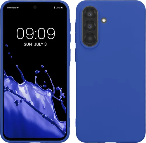 Vista 87 de kwmobile Funda compatible con Samsung Galaxy A12 - Funda protectora de silicona TPU suave y delgada - Verde oscuro mate
