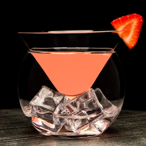 Vista 4 de LEMONSODA Vasos de Martini sin Tallo con Enfriador - Juego de 4 - Elegante Juego de Vasos de Cóctel con Tazón para Servir - Juego de Regalo