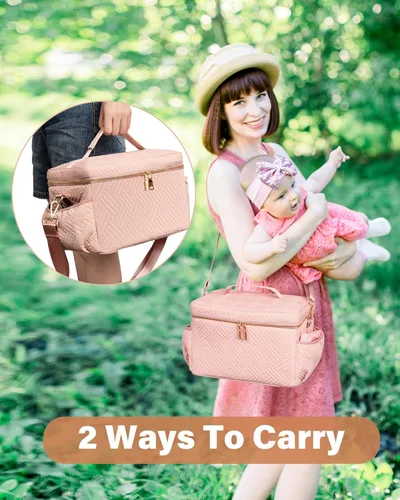 Vista 5 de Bolsa de almacenamiento para bomba de leche compatible con Spectra S1 S2 Gold, funda de transporte para extractor de leche, bolsa de mano EliteMom