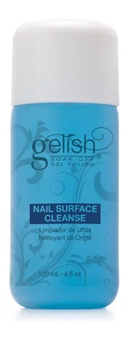 Gelish Limpieza de superficies de uñas, limpieza de superficies para uñas de gel, limpieza de superficies para puntas de uñas, 4 onzas.