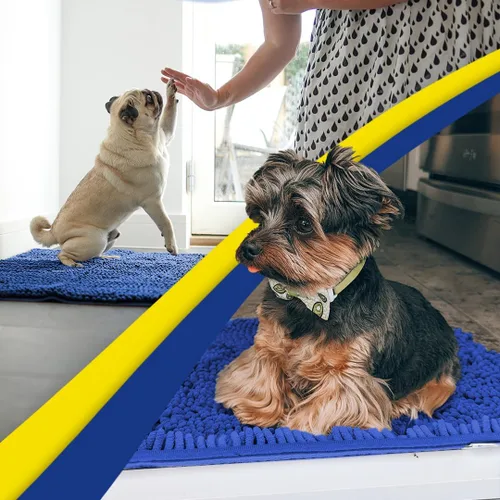 Vista 104 de Muddy Mat Tapete súper absorbente para interiores, de microfibra de secado rápido, antideslizante, para puerta principal, lavable a máquina