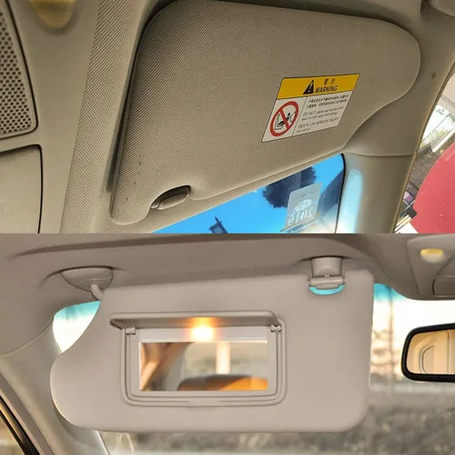 Vista 6 de NHILES Visera Solar del Lado Izquierdo del Conductor Compatible con Nissan Altima 2013 2014 2015 2016 2017 2018 con Luz, Sin Techo Solar 96401-3TA2A