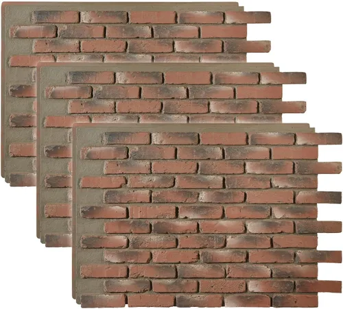 Vista 8 de AZ Faux Paneles texturizados de pared de ladrillo sintético de poliuretano de alta densidad para decoración interior y exterior Paneles de pared