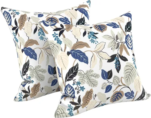 Vista 173 de LVTXIII - Juego de fundas para cojines de sofá o sillón de exteriores, para lumbar, no se decoloran, 2 unidades de 12" x 20", con relleno, estampado