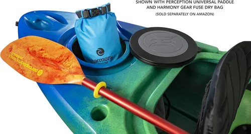 Vista 4 de Perception Flash 9.5 Sit Inside Kayak Soportes de caña y almacenamiento trasero 9 pies 6 pulgadas