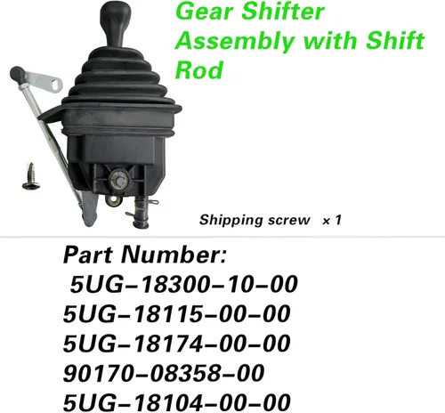 Vista 8 de Conjunto de palanca de cambios con varilla de cambio compatible con Yamaha Rhino UTV 450 660 700 (2004-2013) 5UG-18300-10-00