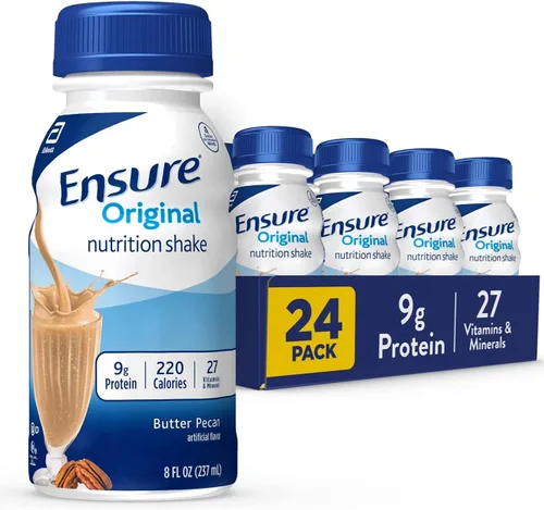 Vista 10 de Ensure Batido nutricional original de nuez de plátano Batido de reemplazo de comidas Paquete de 24