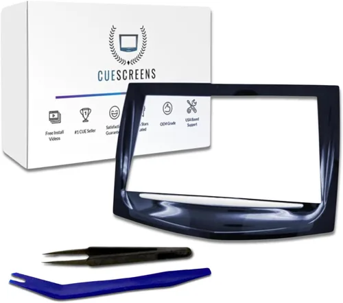 Reemplazo de pantalla táctil Cadillac CUE Premium con herramientas – Chip QuantumCore de doble modo ultra-receptivo mejorado – Pantalla HD libre de