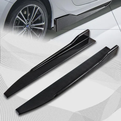 Vista 5 de Q1-TECH, 5 piezas de borde delantero + falda lateral Rocker Winglet Canard difusor ala compatible con Nissan 370Z 2013-2020, alerón de barbilla