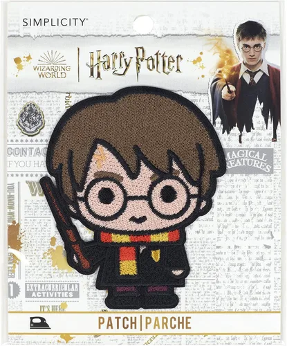 Vista 11 de Simplicity Parche termoadhesivo para gafas y cicatrices de Harry Potter para ropa, chaquetas y mochilas, 2.875 pulgadas de ancho x 1.125 pulgadas