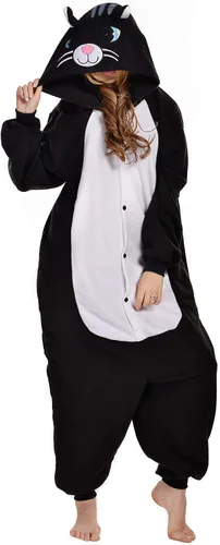 Vista 2 de NEWCOSPLAY Pijama de una pieza para adultos, disfraz de cosplay de una pieza