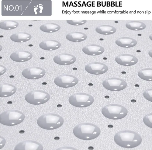 Vista 3 de XIYUNTE Tapete de ducha de esquina antideslizante, 21 x 21 pulgadas, tapete de ducha esquinero para ducha interior, tapete de baño antideslizante