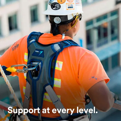 Vista 4 de 3M 1140180 DBI-SALA ExoFit X300 Arnés de seguridad de posicionamiento de construcción cómodo, protección contra caídas, anillos en D de espalda