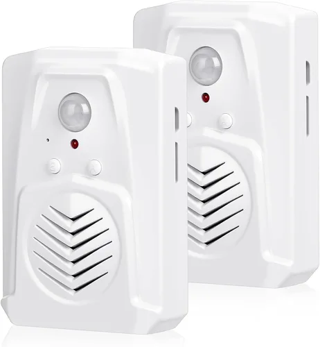 Vista 10 de Altavoz reproductor de sonido activado con sensor de movimiento PIR con cable USB, descarga tus propios archivos de audio MP3 para reproducir Negro