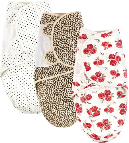 Vista 9 de Hudson Baby Envoltura de algodón acolchada unisex para bebé, 3 unidades, animales de granja para niños, 0-3 meses