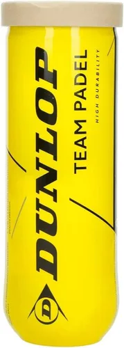 Dunlop Team Padel Padel Balls for Leisure and Training Games (Pack of 3)