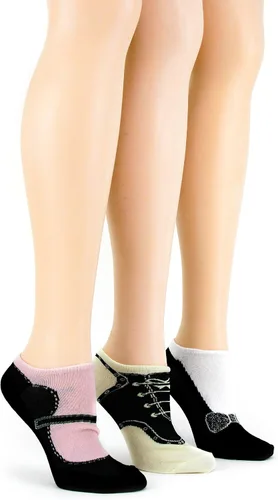 Vista 2 de Foot Traffic Calcetines para mujer, paquete múltiple, bonitos y divertidos, tallas 4-10