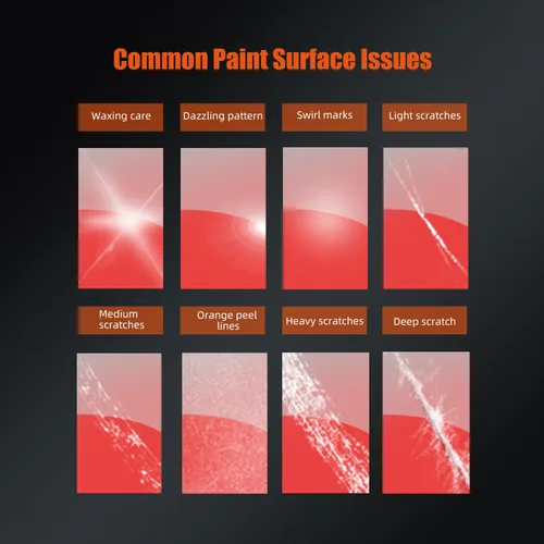 Vista 8 de SPTA - Almohadillas de pulido de espuma de corte alto T80, 3 unidades de cara de 6.5 pulgadas para placa de respaldo de 6 pulgadas, almohadillas