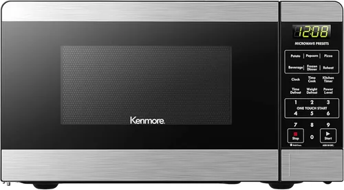 Vista 8 de Kenmore Horno microondas de mostrador, 6 menús preestablecidos automáticos, bloqueo para niños, funciones de descongelación y cocina rápida, 900