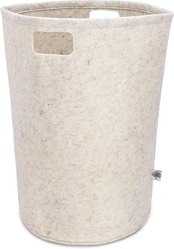 Vista 8 de Parker - Cesta de lavandería para cuarto de bebé, cesta grande de almacenamiento de fieltro y cesta de bebé para guardería (gris)