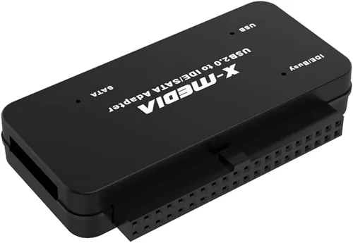 Vista 3 de X-MEDIA XM-UB2235S Convertidor de adaptador USB 2.0 a IDE SATA Lector/adaptador de disco duro externo Compatible con unidad de disco duro